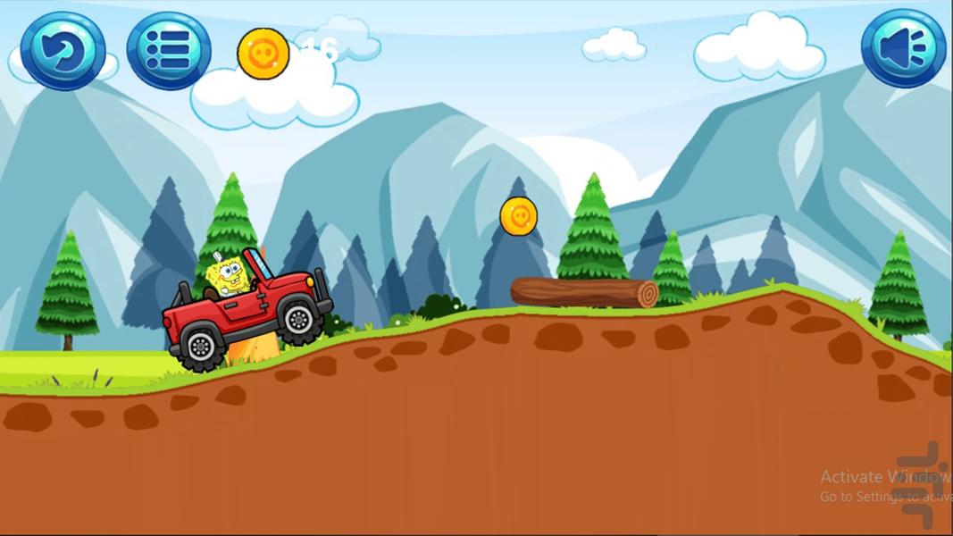 بازی ماشین سواری باب اسفنجی - Gameplay image of android game