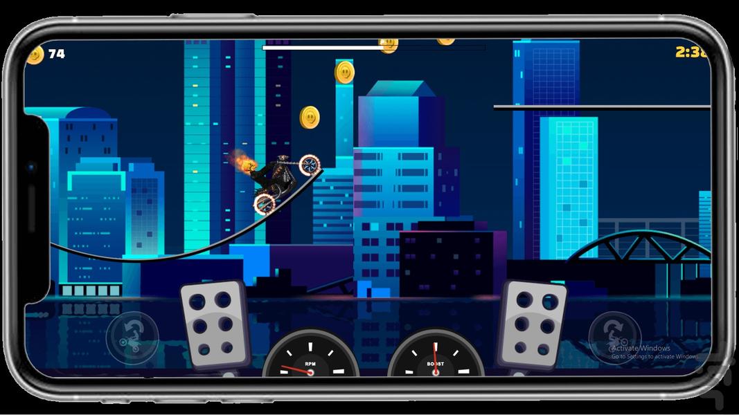 موتور سواری آتشی - عکس بازی موبایلی اندروید