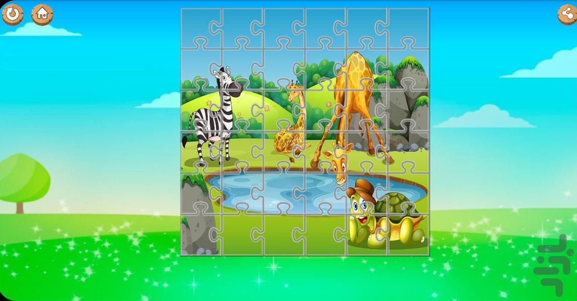 پازل حیوانات - عکس بازی موبایلی اندروید