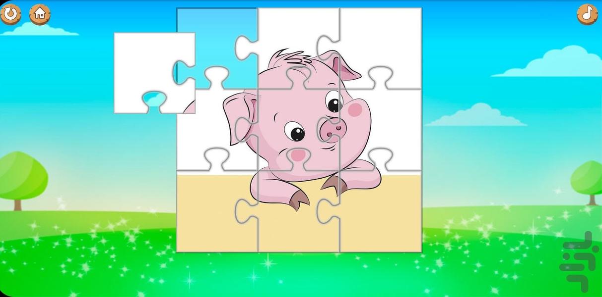 پازل حیوانات - عکس بازی موبایلی اندروید