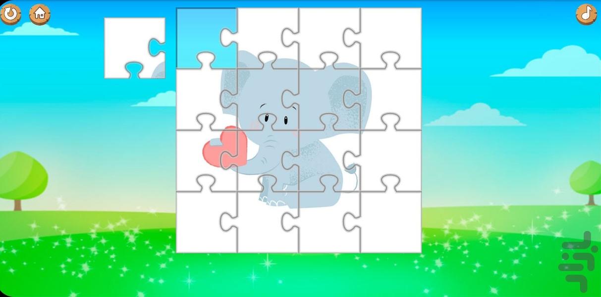 پازل حیوانات - عکس بازی موبایلی اندروید