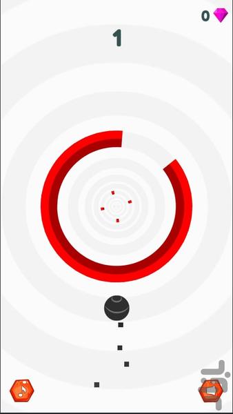Spiral Bounce Ball - Gameplay image of android game