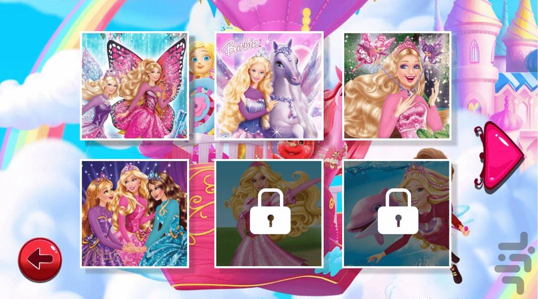 Barbie puzzle - Gameplay image of android game
