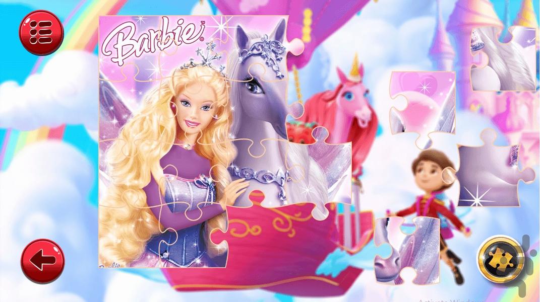 Barbie puzzle - Gameplay image of android game