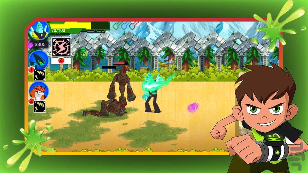 ben 10 game - Gameplay image of android game