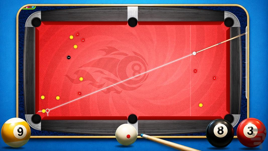 بازی بیلیارد - Gameplay image of android game