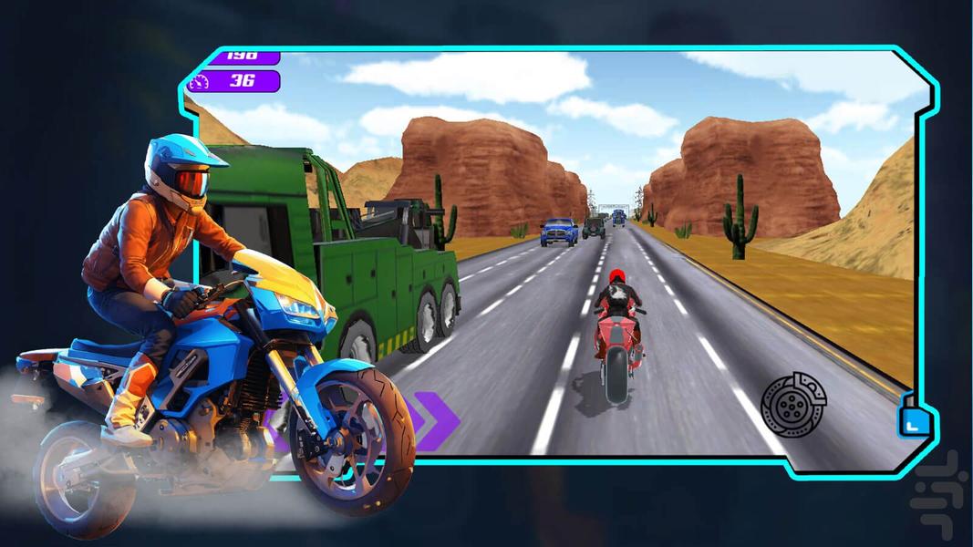 موتور بازی ترافیک - Gameplay image of android game