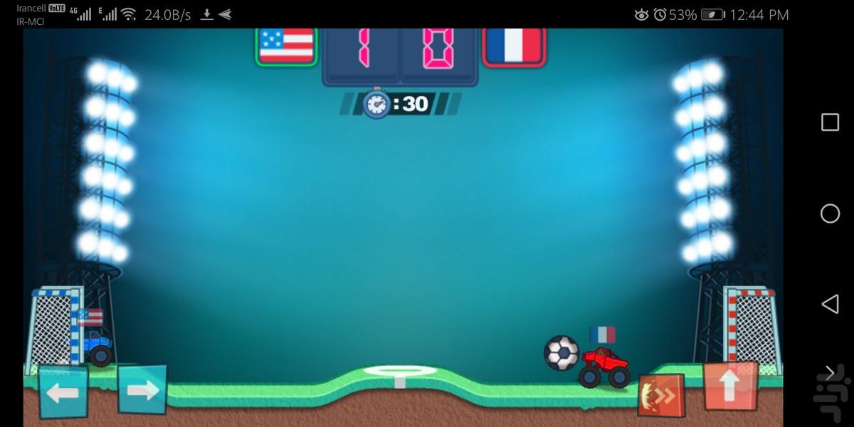 بازی ماشین فوتبالی - عکس بازی موبایلی اندروید