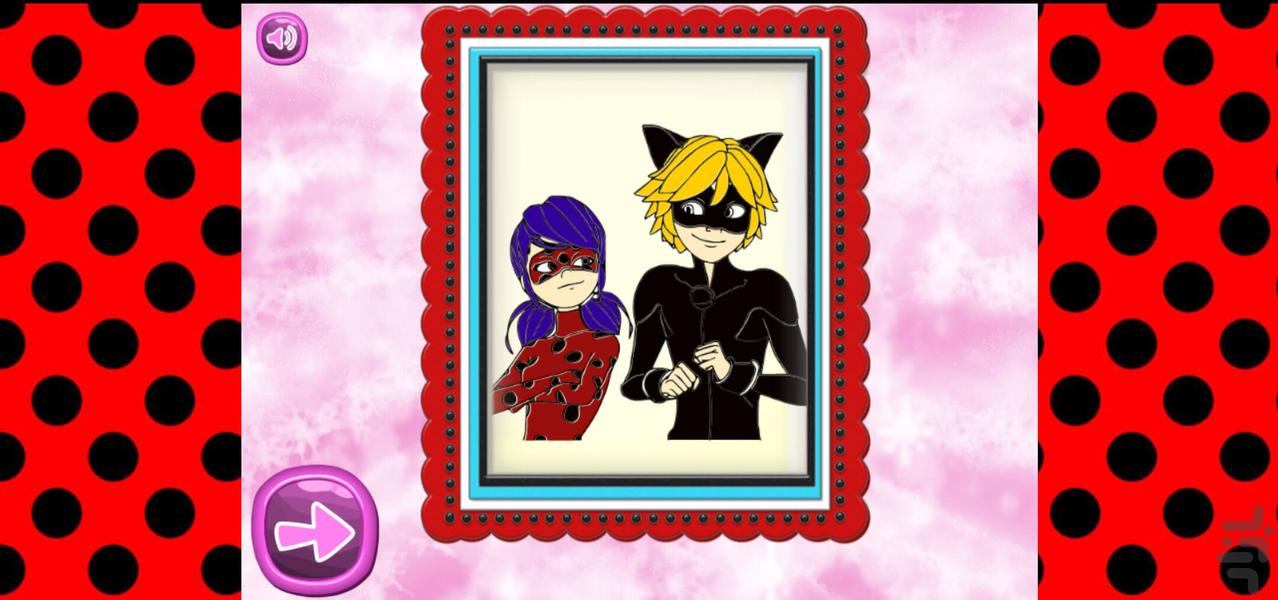 بازی دفتر نقاشی دختر کفشدوزکی - Gameplay image of android game