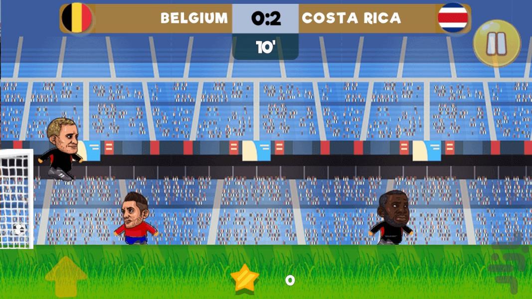 Play soccer for two - Gameplay image of android game