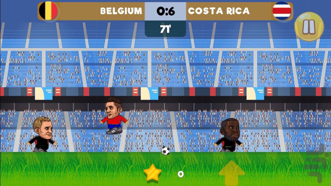 Play soccer for two - Gameplay image of android game