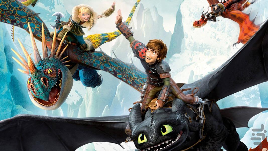 Dragon riders cartoon - Gameplay image of android game