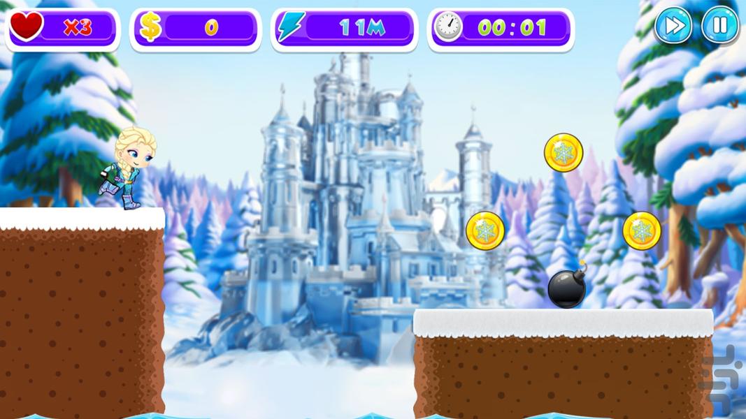 Game Elsa Warrior - Gameplay image of android game