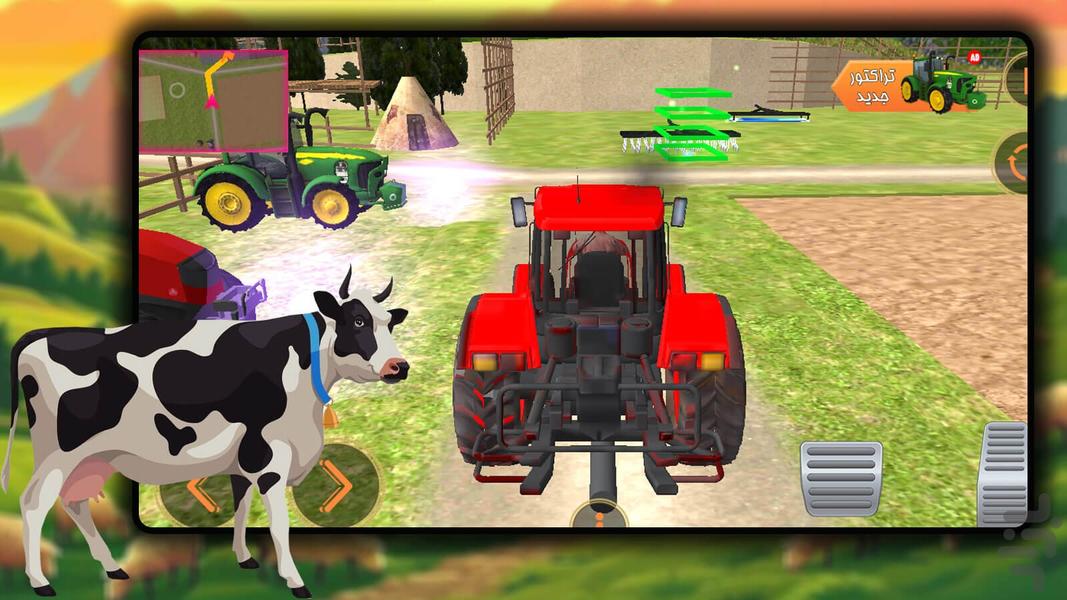 Farm Tractor Game - Gameplay image of android game