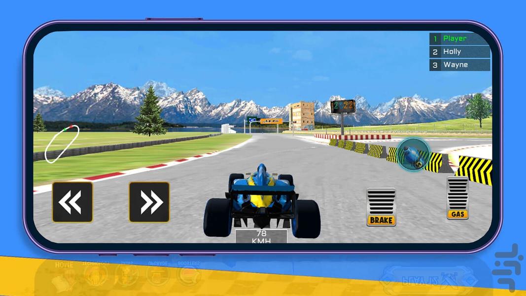 بازی ماشین فرمول یک - عکس بازی موبایلی اندروید