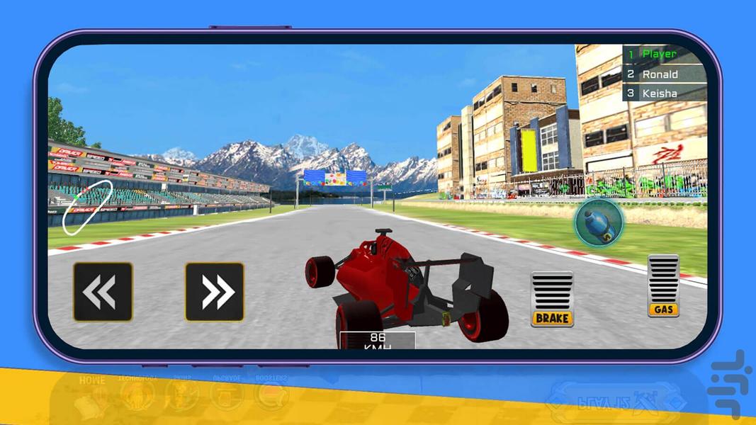 بازی ماشین فرمول یک - عکس بازی موبایلی اندروید