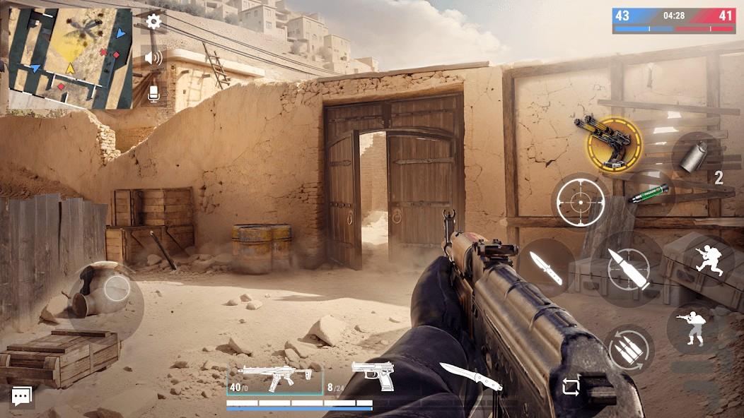 بازی تفنگی نیرو زمینی - Gameplay image of android game