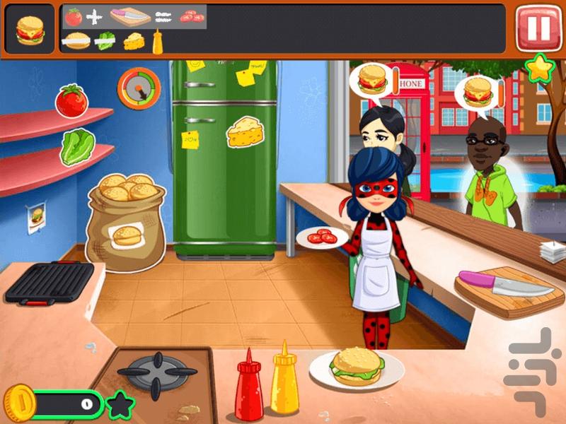 Hamburger for ladybug - Gameplay image of android game