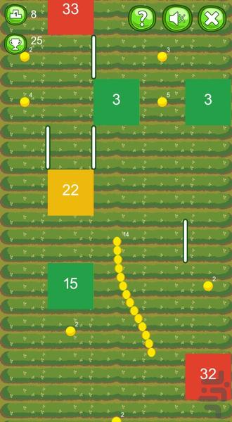 Snake Bricks Breaker‏ - Gameplay image of android game