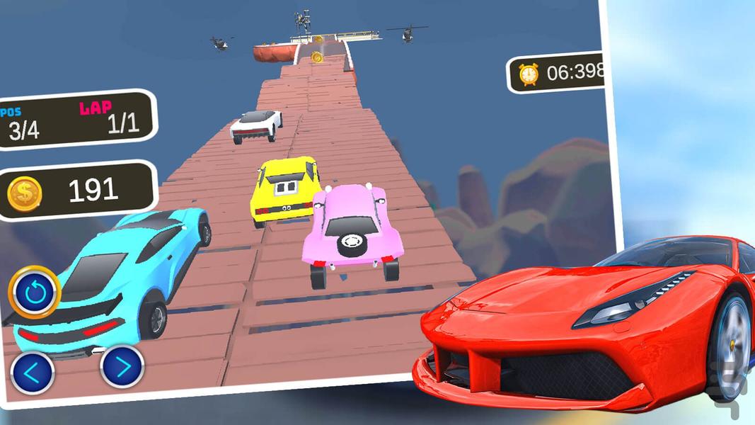Racing car game - Gameplay image of android game