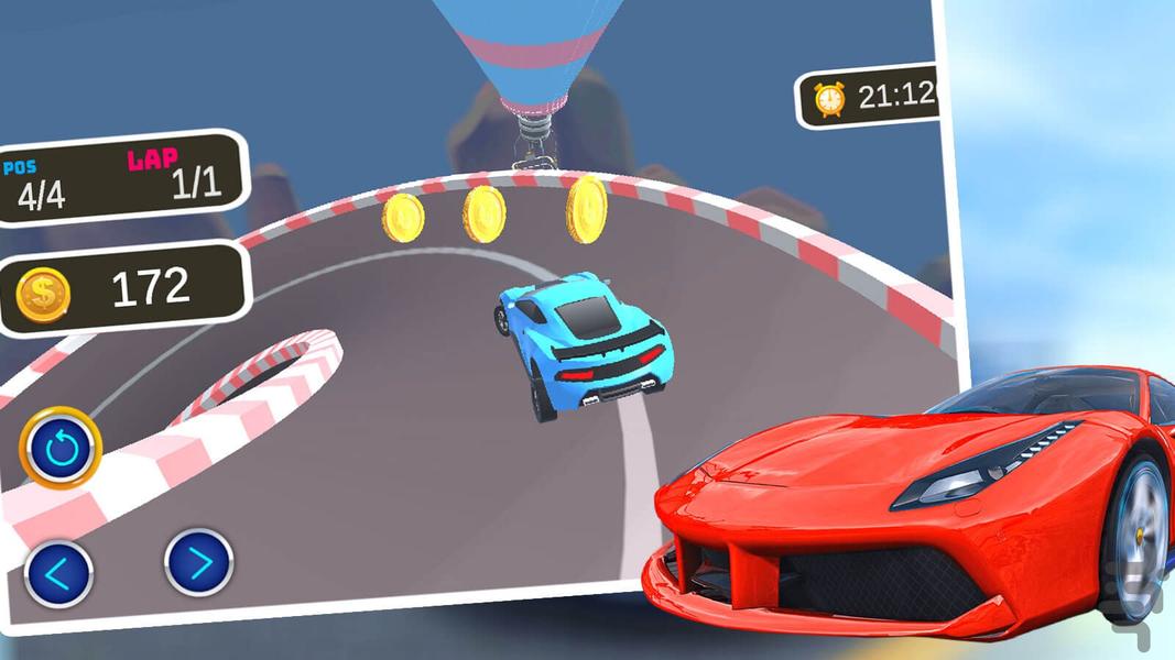 Racing car game - Gameplay image of android game