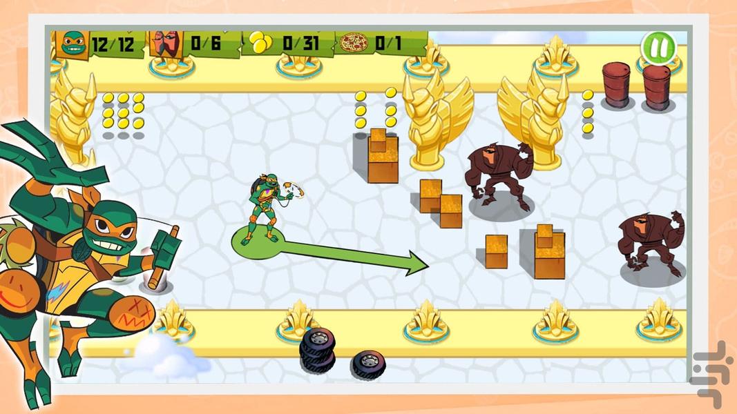 بازی لاکپشت های نینجا - Gameplay image of android game