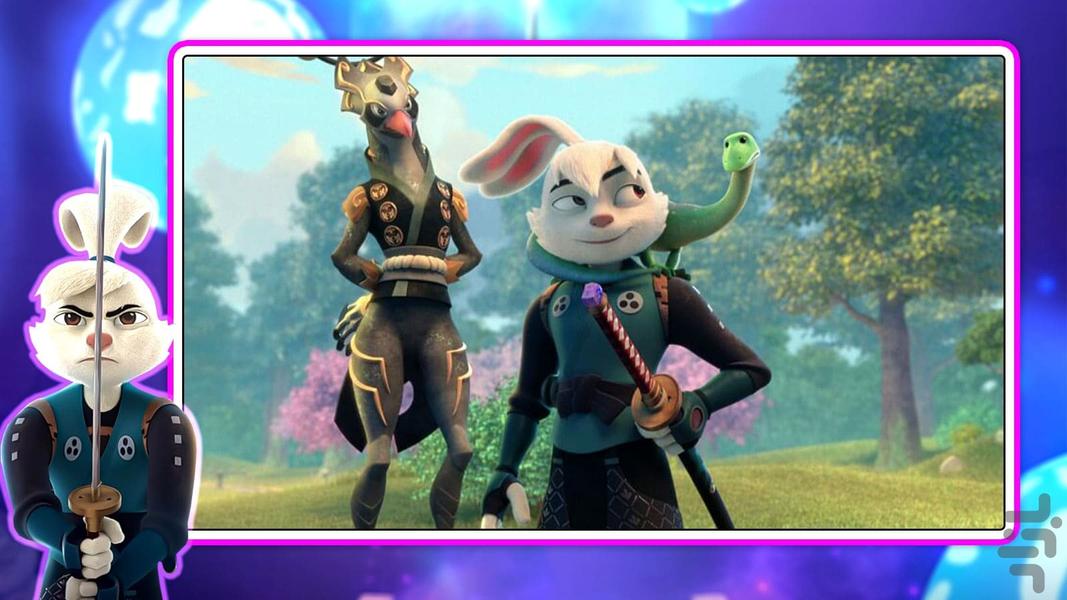 کارتون خرگوش سامورایی - Gameplay image of android game