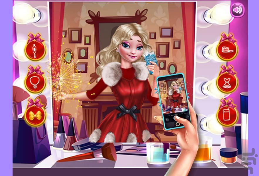 Take a selfie with Princess Elsa - Gameplay image of android game