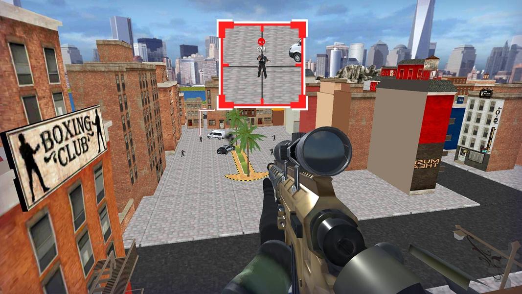 بازی تفنگی تک تیر انداز - Gameplay image of android game