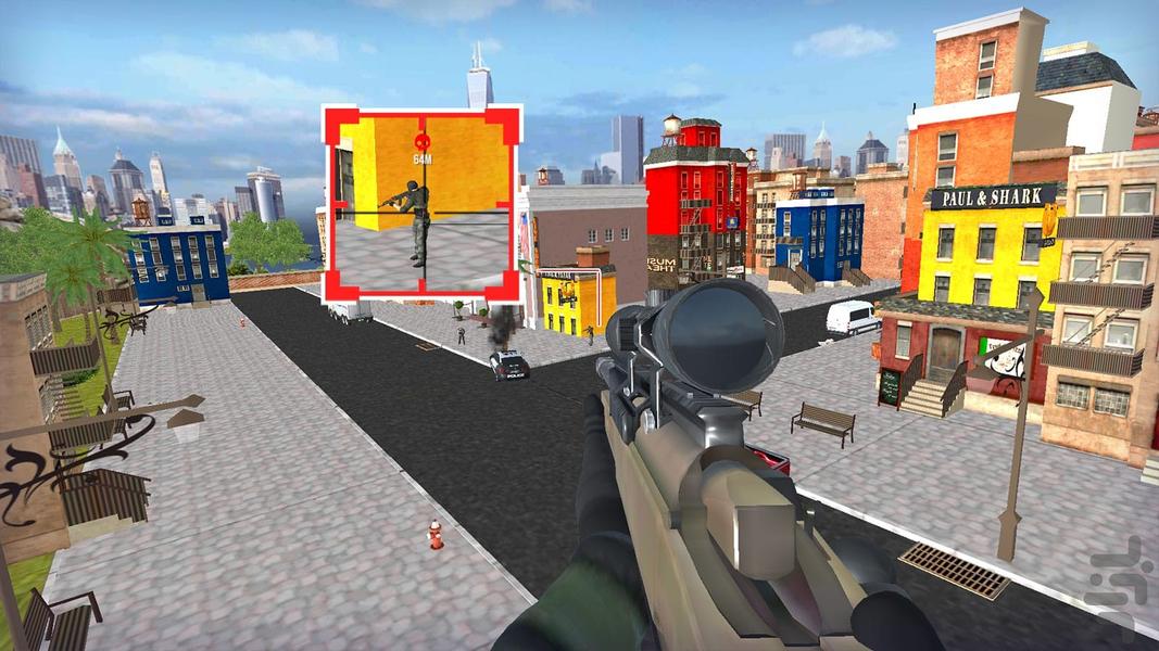 بازی تفنگی تک تیر انداز - Gameplay image of android game