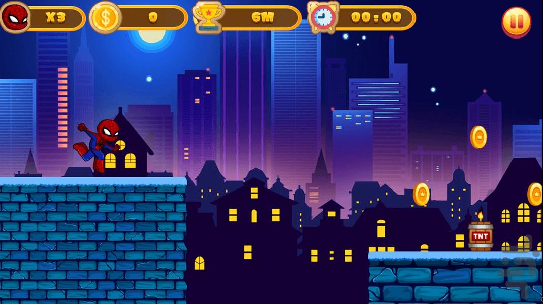 Spider-Man in the city - Gameplay image of android game