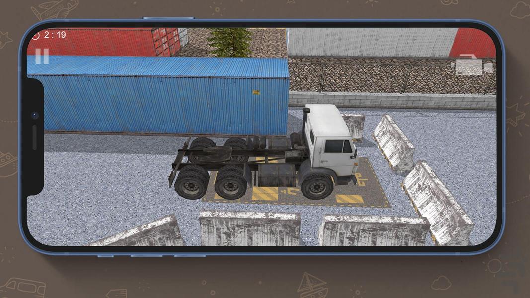 Truck parking game - Gameplay image of android game
