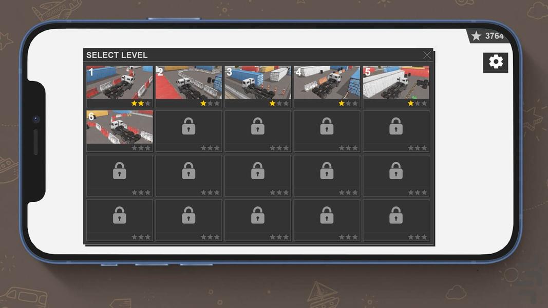 Truck parking game - Gameplay image of android game