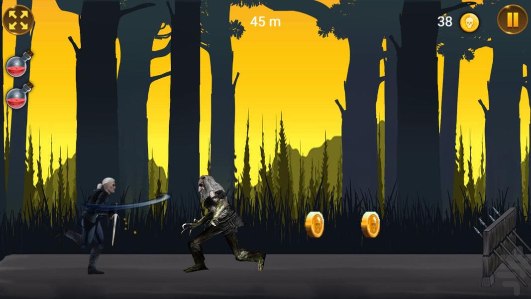 بازی ویچر - Gameplay image of android game
