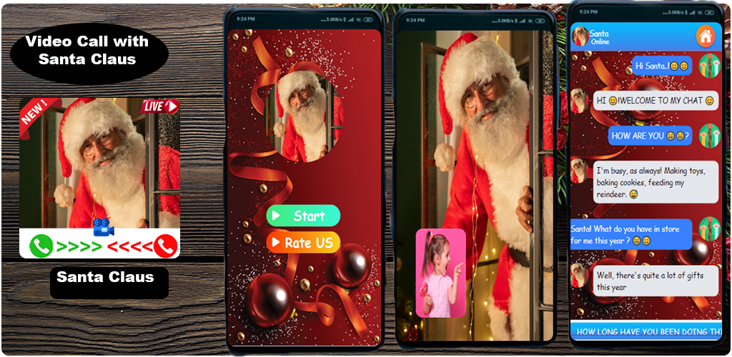 Call from Santa Claus -fake ca - عکس برنامه موبایلی اندروید