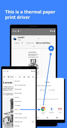 RawBT print service - Image screenshot of android app