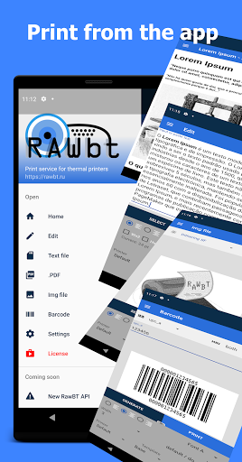 RawBT inkless print service - عکس برنامه موبایلی اندروید