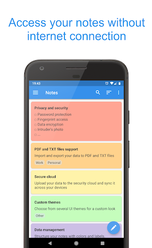 Private Notepad - safe notes - عکس برنامه موبایلی اندروید