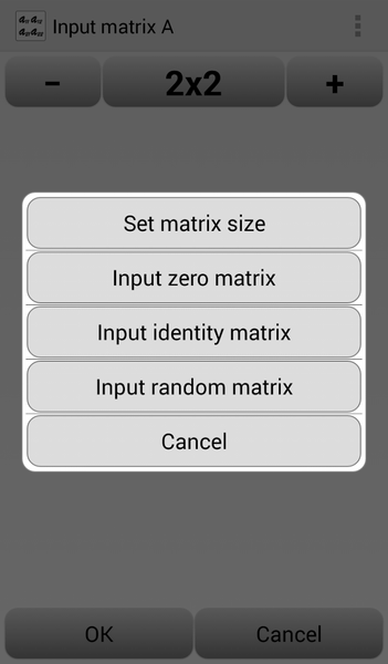 Matrix Calculator - Image screenshot of android app