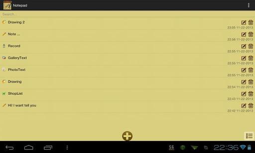 Notepad - Image screenshot of android app