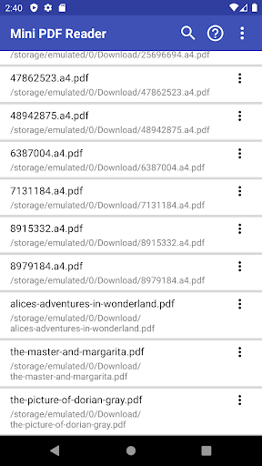 Mini Pdf Reader & Viewer - Image screenshot of android app