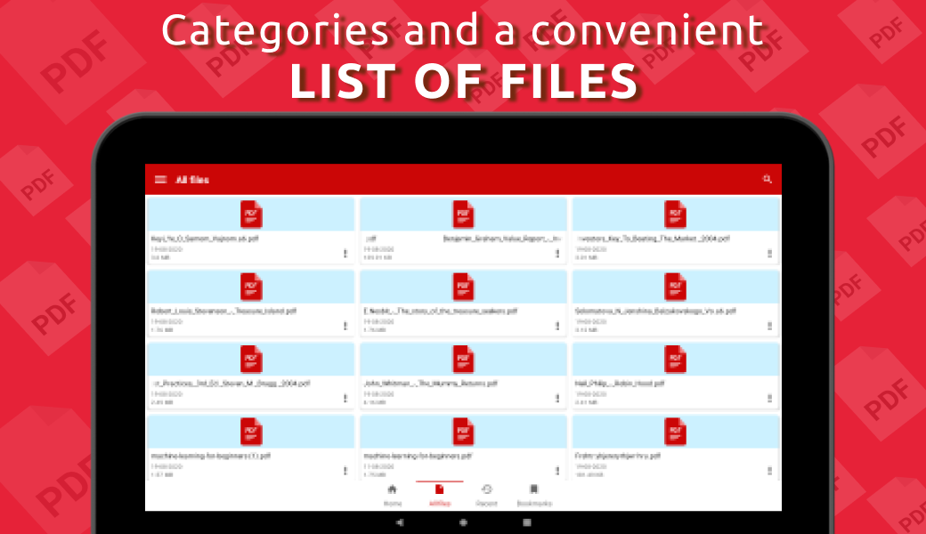Simple PDF Reader - عکس برنامه موبایلی اندروید