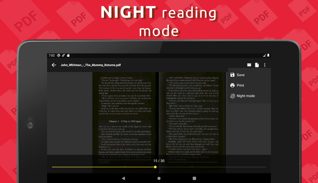 Simple PDF Reader - عکس برنامه موبایلی اندروید