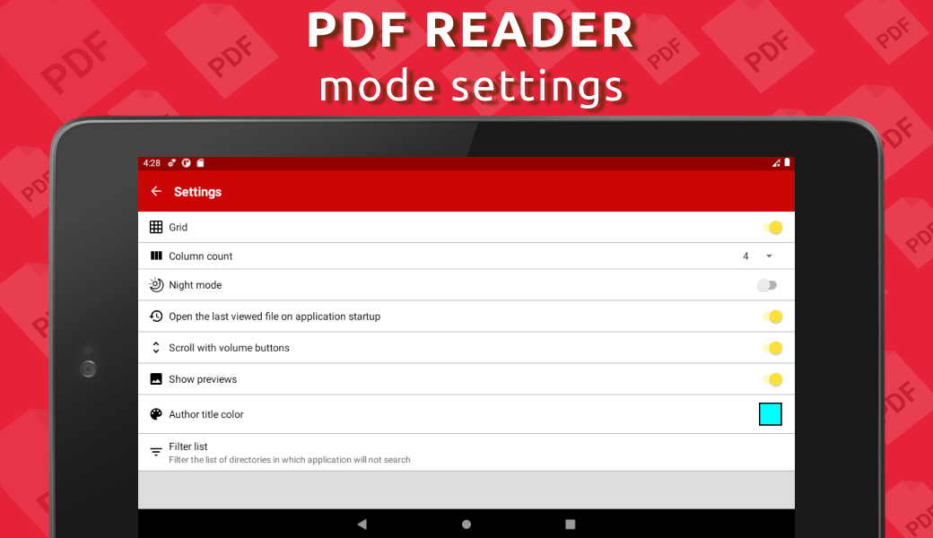 Simple PDF Reader - عکس برنامه موبایلی اندروید
