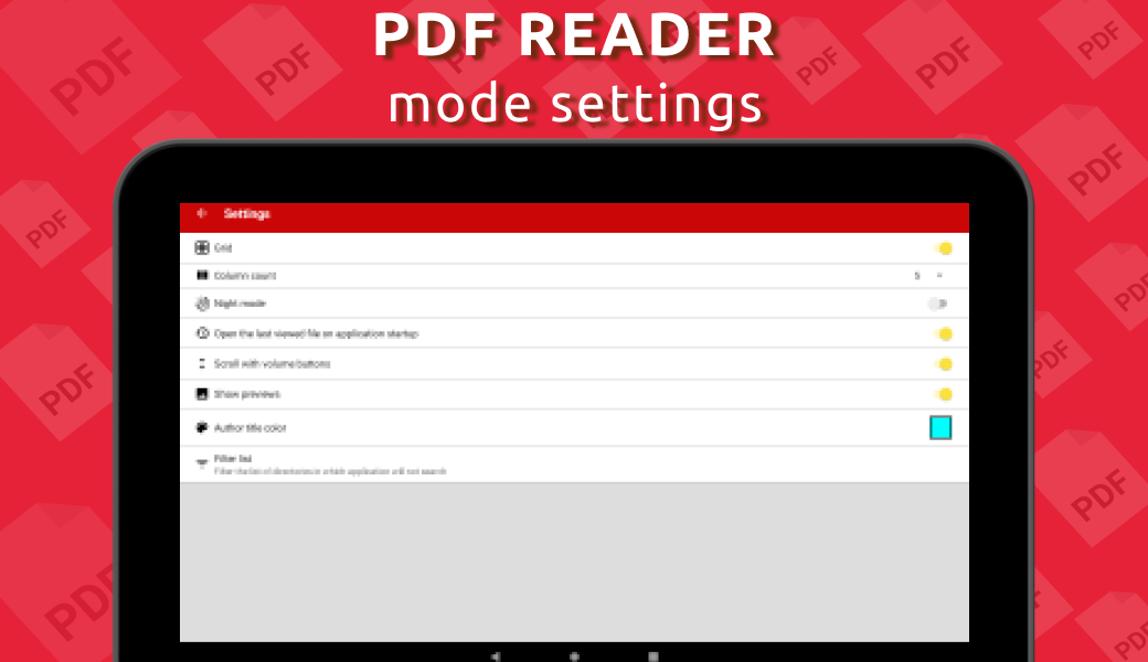 Simple PDF Reader - عکس برنامه موبایلی اندروید