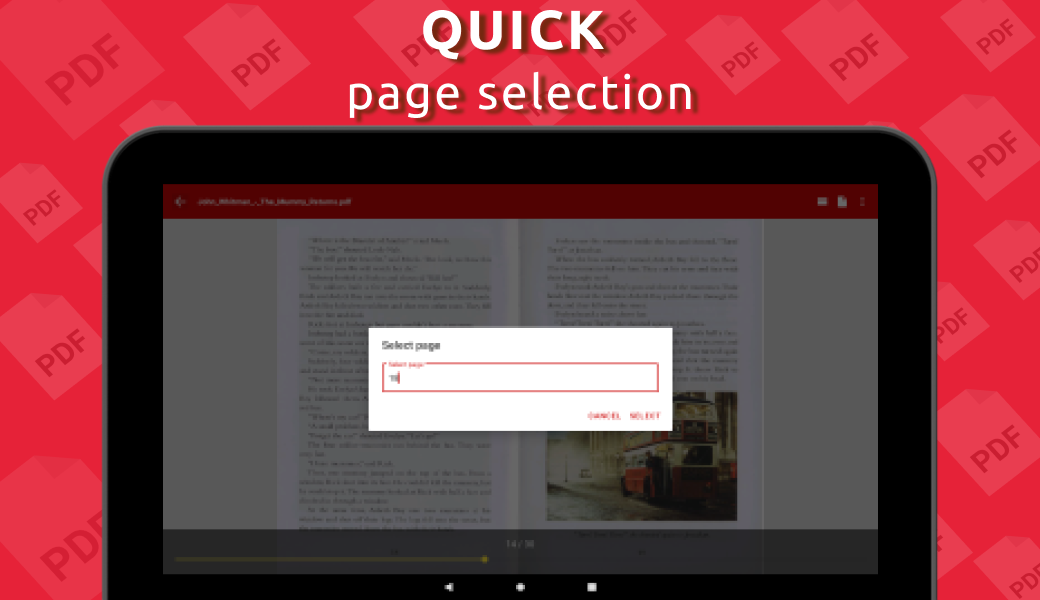 Simple PDF Reader - عکس برنامه موبایلی اندروید