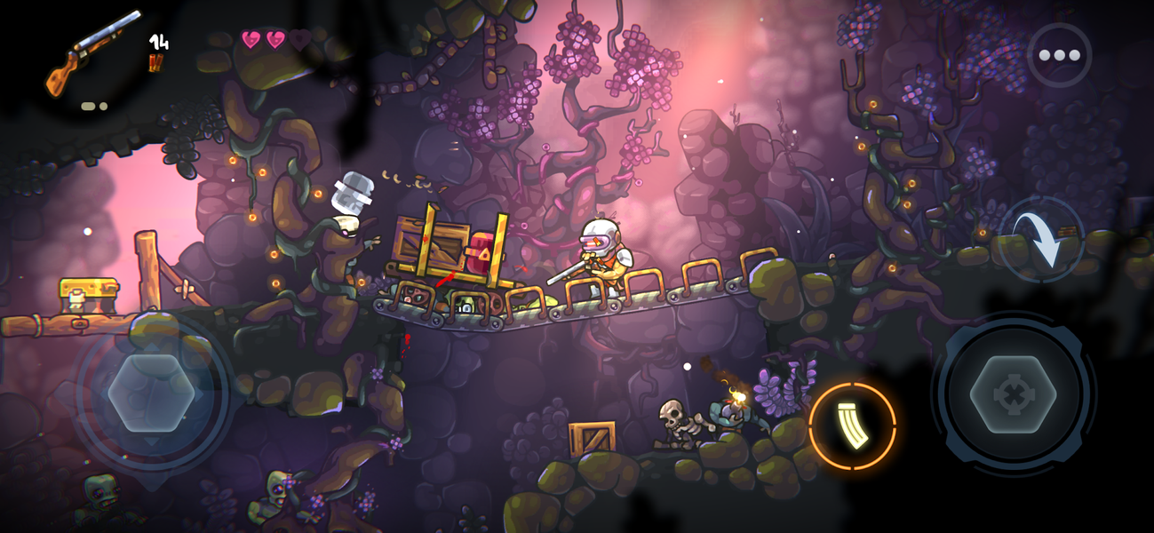 Zombotron Re-Boot - Gameplay image of android game