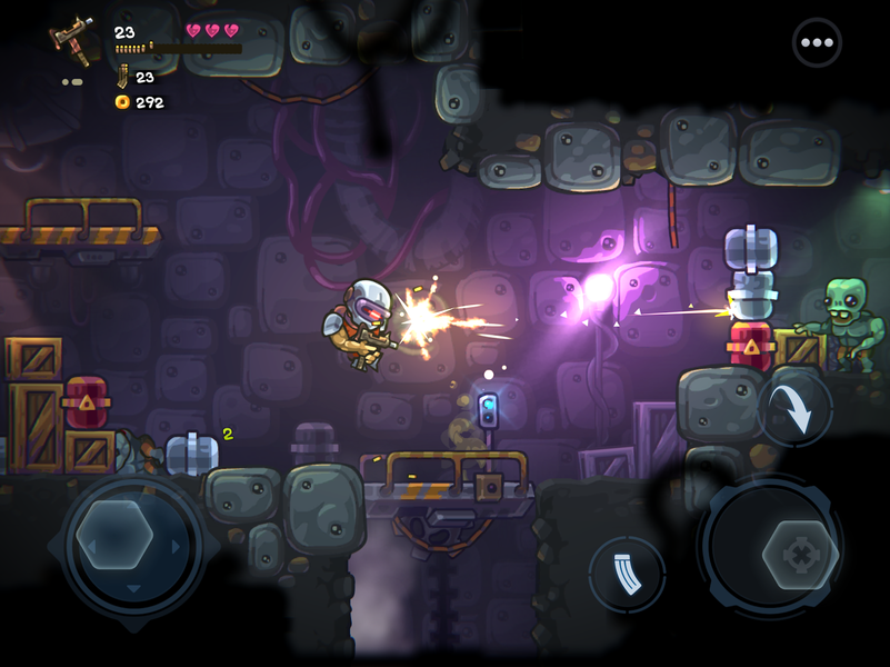 Zombotron Re-Boot - Gameplay image of android game