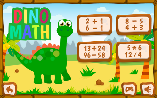 Dino math - free coloring game for kids - عکس برنامه موبایلی اندروید