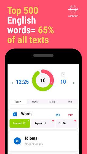 English with Wordwide: words - Image screenshot of android app